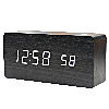 digital wooden alarm clock