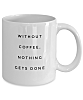 without coffee mug