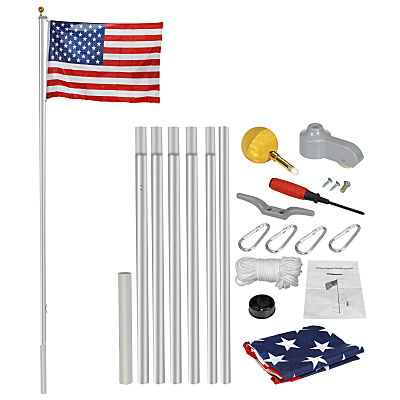 heavy duty aluminum flag pole