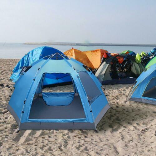 3-4 Person Camping Dome Tent Instant Pop Up Waterproof Double Layer Sun Canopy