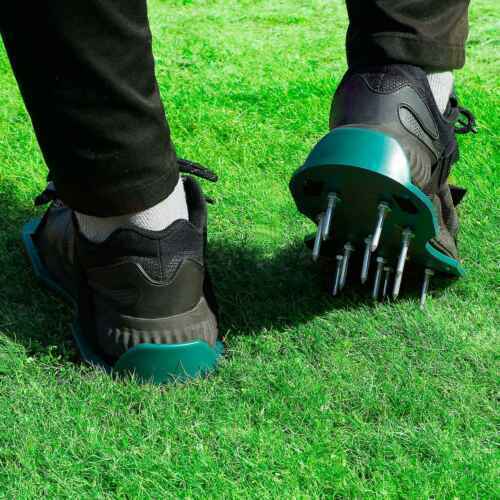 1 Pair Lawn Yard Grass Aerator Shoes Loosen The Soil & Promote Root Growth Tool